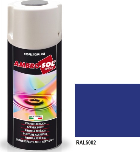 Ultramarínový modrý lak 400ml, lesklý RAL 5002