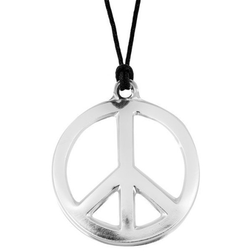 STRIEBORNÝ NÁHRDELNÍK HIPPIE PACIFIC
