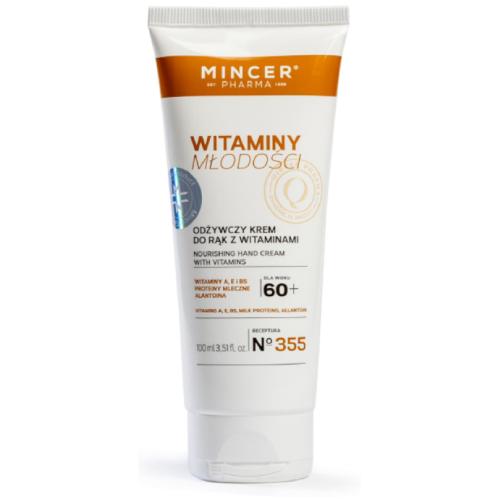 MNCER PHARMA Vitamíny mladosti Výživný krém na ruky s vitamínmi 355 60+ 1