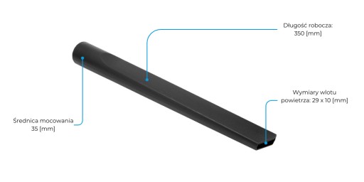 Štrbinová hubica LONG 35 cm, KARCHER WD3, WD3P, WD4, WD5, priemer 35 mm