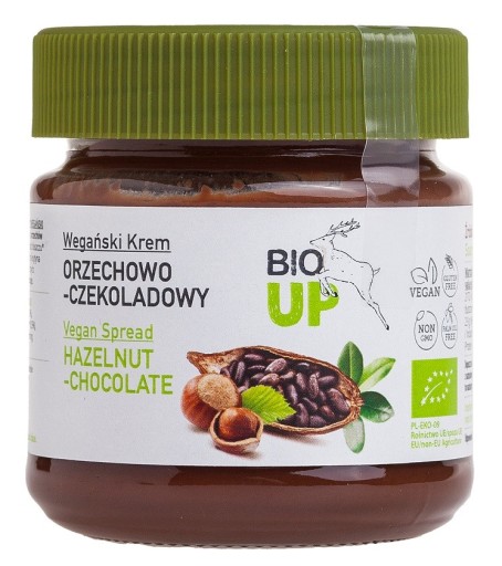 KRÉM ORIECHOVO-ČOKOLÁDOVÝ, BEZLEPKOVÝ, BIO 190 g - ME GUSTO (BIO UP)