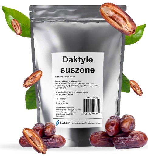 DATLE sušené, bez semien, prírodné, sladké, 1 kg