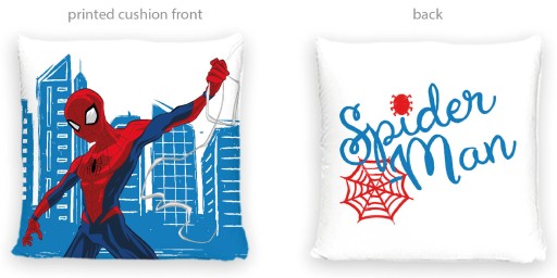 SPIDERMAN OBLIECKA NA VANKÚŠ 40x40 SPIDER SPIDER HRUBÝ MÄKKÝ