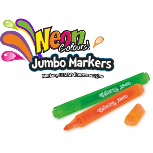 Colorino Trojuholníkové fixky Jumbo Neon 6 farieb 38881