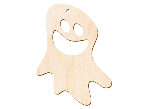 Drevený dekoračný prívesok HALLOWEEN duch