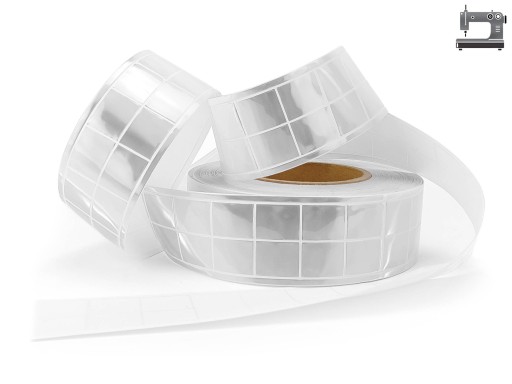 Reflexná páska na prišitie PVC hranolu, biela, 5 cm