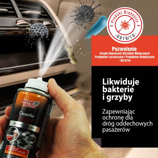 CleanAir ODSTRAŇOVAČ KLIMATIZÁCIE ČIERNA 150ml