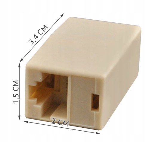 Modulárny adaptér valcového konektora RJ45 8p8c zástrčka