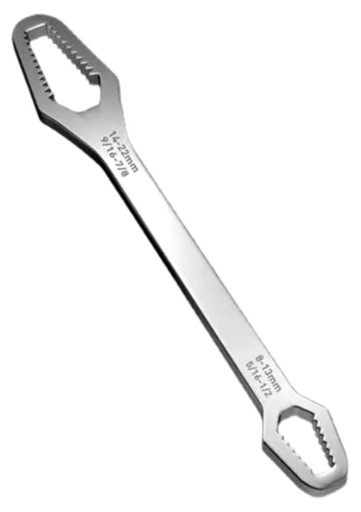 Univerzálny dvojhlavý vidlicový kľúč, palcový 8-22 mm torx