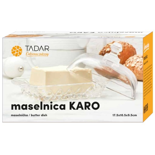 Sklenená miska na maslo Tadar Karo
