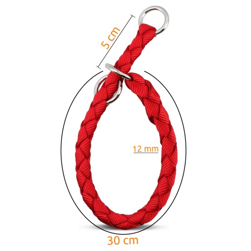 Obojok Cavo, S: 25–31 cm/Ø 12 mm, červený