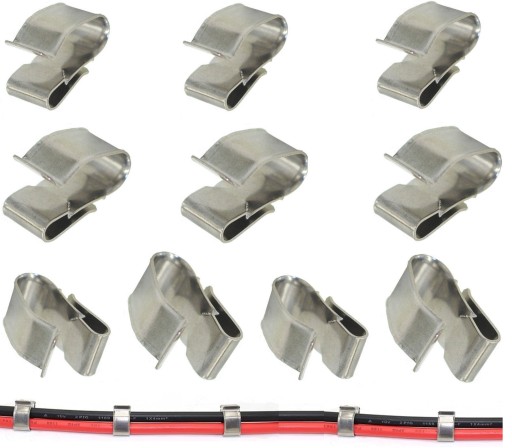 10x Frame Clip Držiak na kábel PV Solar DC Cable 4-6mm2 MC4