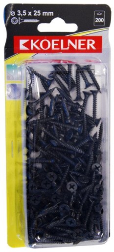 Skrutka do plechu 3,5x25 mm Koelner 200 kusov