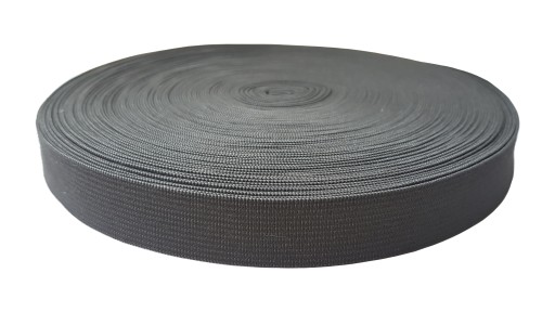 ELASTICKÁ PLETENÁ ODEVNÁ GUMA 40mm, ČIERNA
