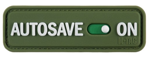 Nášivka Autosave PVC Olive M-Tac emblém