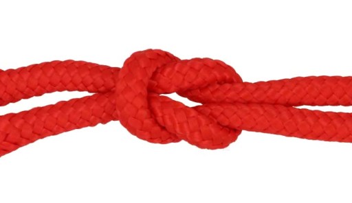 Struna 4mm Červené polypropylénové lano 10m