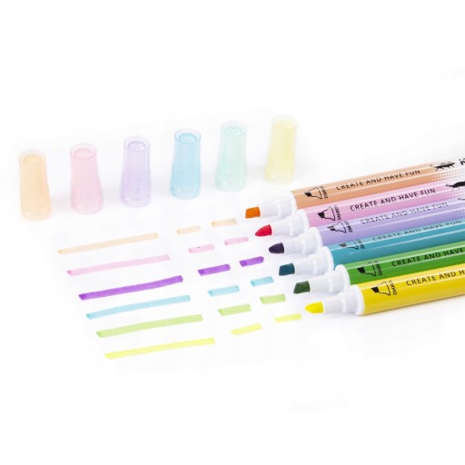 Stierateľné zvýrazňovače 1 ks KIDEA PASTEL