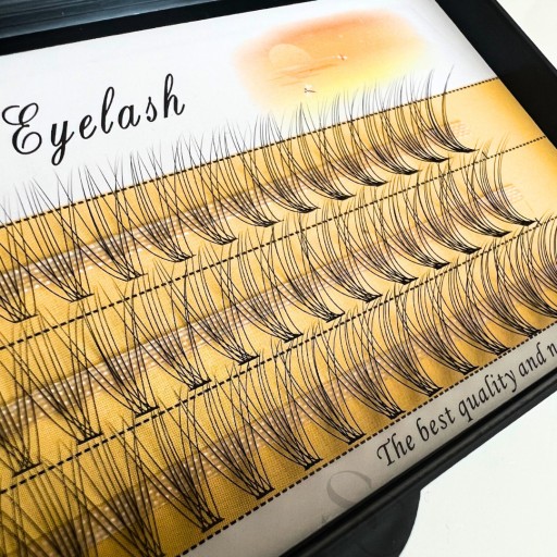 NESURA EYELASH trsové mihalnice 60 ks 11mm 10D hodvábne mihalnice SEOL