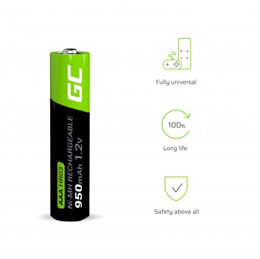 BATÉRIE Green Cell 4x AAA HR03 950mAh GR03