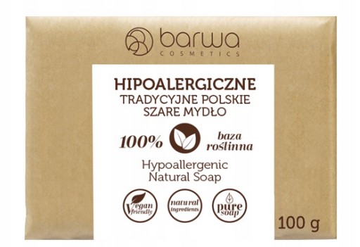 Barwa Tradičné poľské šedé mydlo 100g
