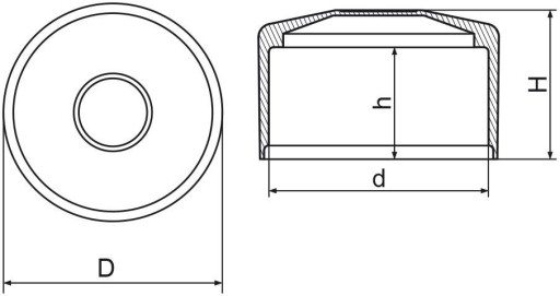 Krytka na pripevnenie plotového stĺpika 76 mm - 1 kus Grafit