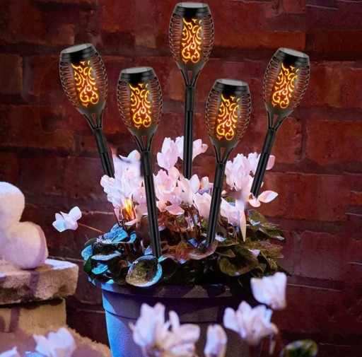 SOLAR TORCH LAMP EFEKT PLAMEŇA plameň