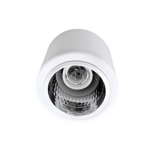 Prisadené okrúhle svietidlo E27, pevné, BIELY JUPITER 10 98x115mm IP20 Goldlux