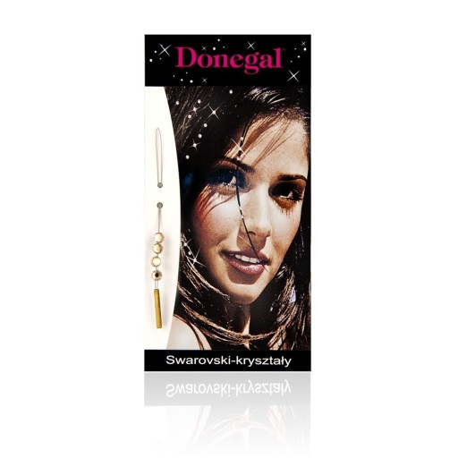 Donegal Kamienky na prichytenie do vlasov z kryštálov Swarovski, ZLATÁ