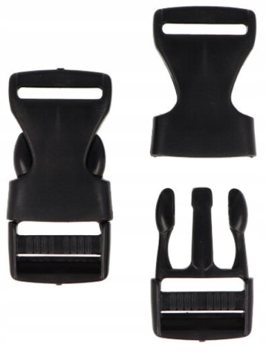 Plastová spona na opasok 2,5 cm 25 mm - 6 ks