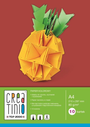 TOP CREATINO FAREBNÝ PAPIER A4 10K 80G