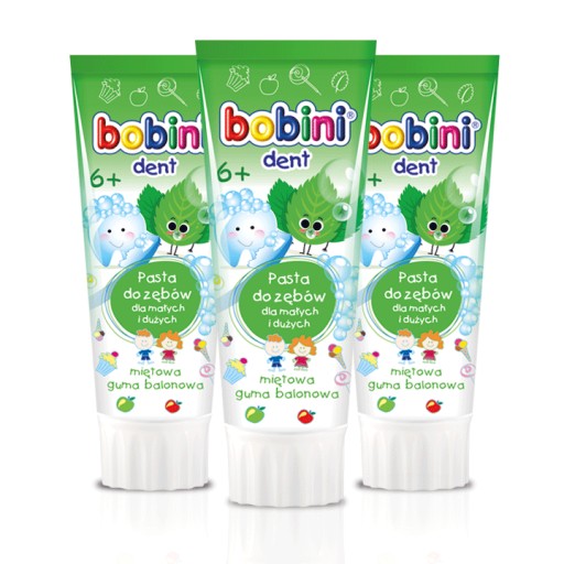Bobini Junior zubná pasta pre deti 6+ 3x75ml
