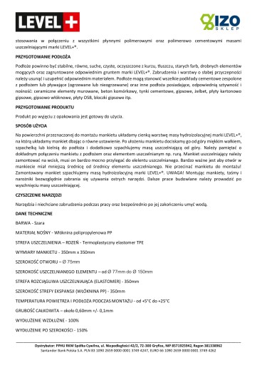 Tesniaca manžeta 1 ks 350mm Ø75 Hydro G03