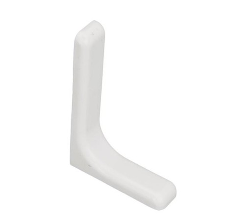 Podpera police s krytom 120 mm BIELA