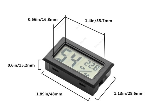 Montážny teplomer do auta + vlhkomer -50+70°C