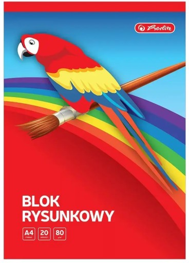 Herlitz A4 blok na kreslenie, 20 listov, biela x 2 KS