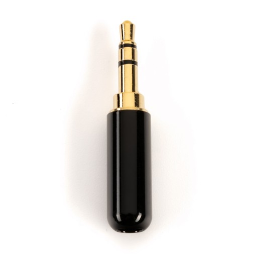 STEREO ZÁSTRČKA SPÁJKOVACIA ZÁSTRČKA ZLATÝ MINI JACK 3,5 mm