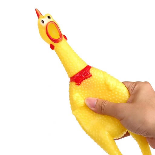 GUMOVÉ KURACIE PÍSKACIE ZÚBKY HRAČKY 29 cm