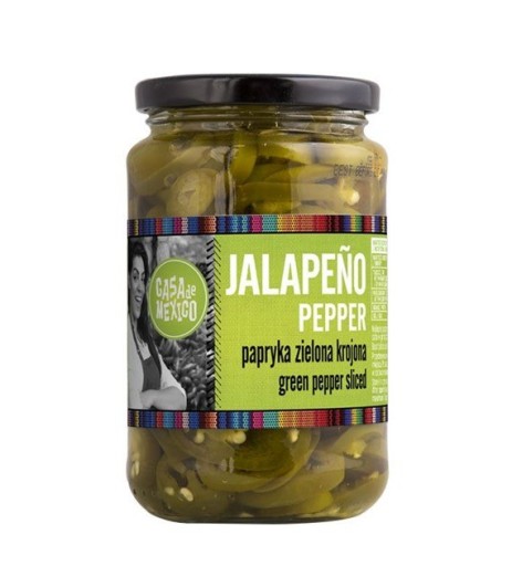 Zelené krájané papričky jalapeňo (340 g) - Casa