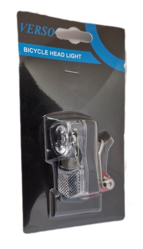 Svetlo na bicykel VERSO namontované na prednej vidlici, 7 LUX LED, na batérie