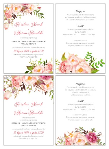 Zbierka pozvánok Mia Flowers Personalization Z5P