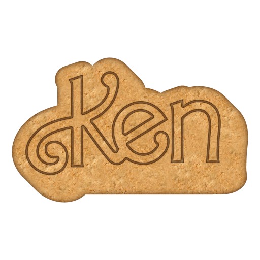 Vykrajovačka na perníčky Logo Nápis Film Bábika Barbie Ken
