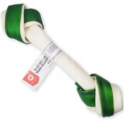 Maced Bone Knotted White Chlorofyl 21Cm