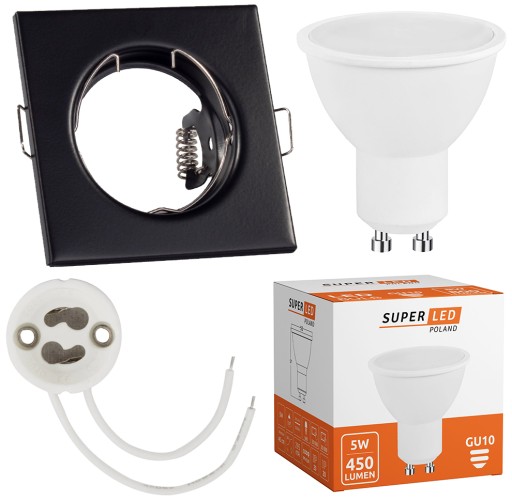 Halogénové stropné svietidlo + GU10 LED 5W žiarovka
