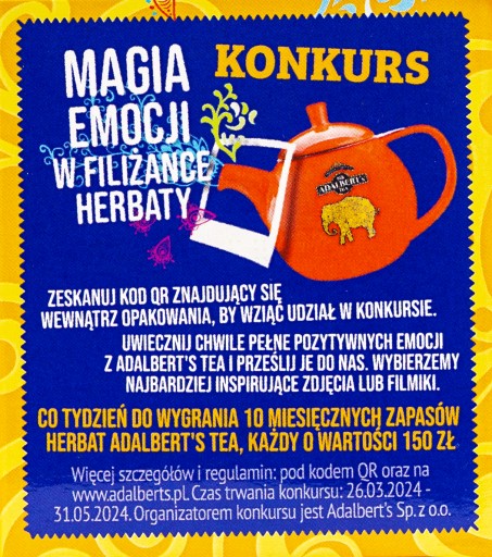 Čaj Adalbert's Lemon & Lime - sáčky 20 x 2g