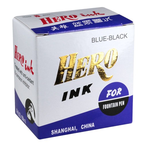 Námornícky modrý atrament do plniaceho pera Hero 50 ml