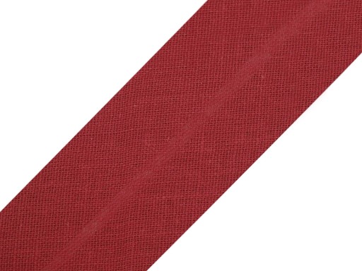 Nažehlený bavlnený lem 30 mm bordový