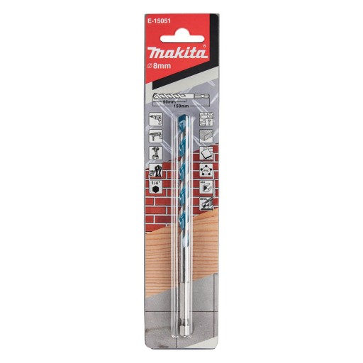 Univerzálna vŕtačka Makita drevo, kov, betón 8x150mm