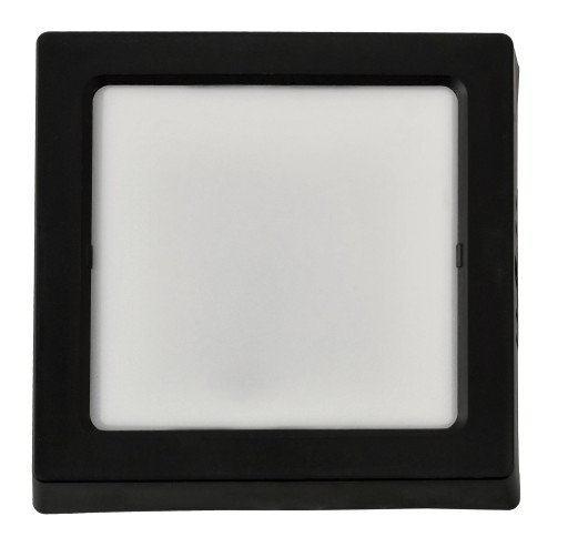 LED stropné svietidlo prisadené na povrch 12W 1200lm 4000K čierny štvorec