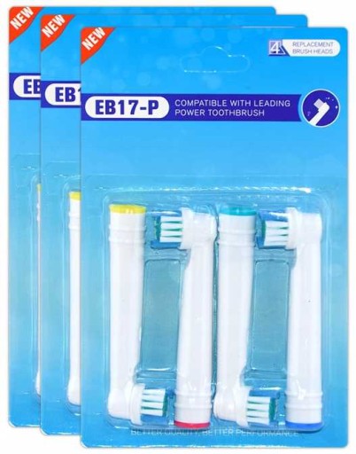 12x NÁHRADNÁ HLAVICE KEFEK ORAL-B FLEXI, BIELA