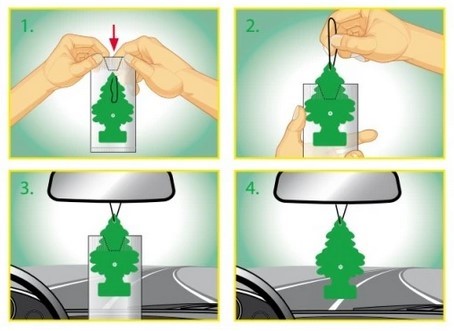 Vôňa WUNDER-BAUM KOKOS, osviežovač vzduchu na vianočný stromček
